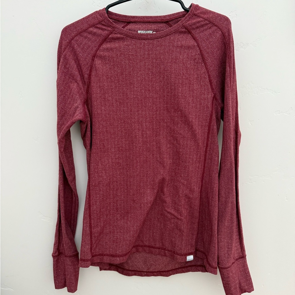 Saucony Red Long Sleeve Running Top